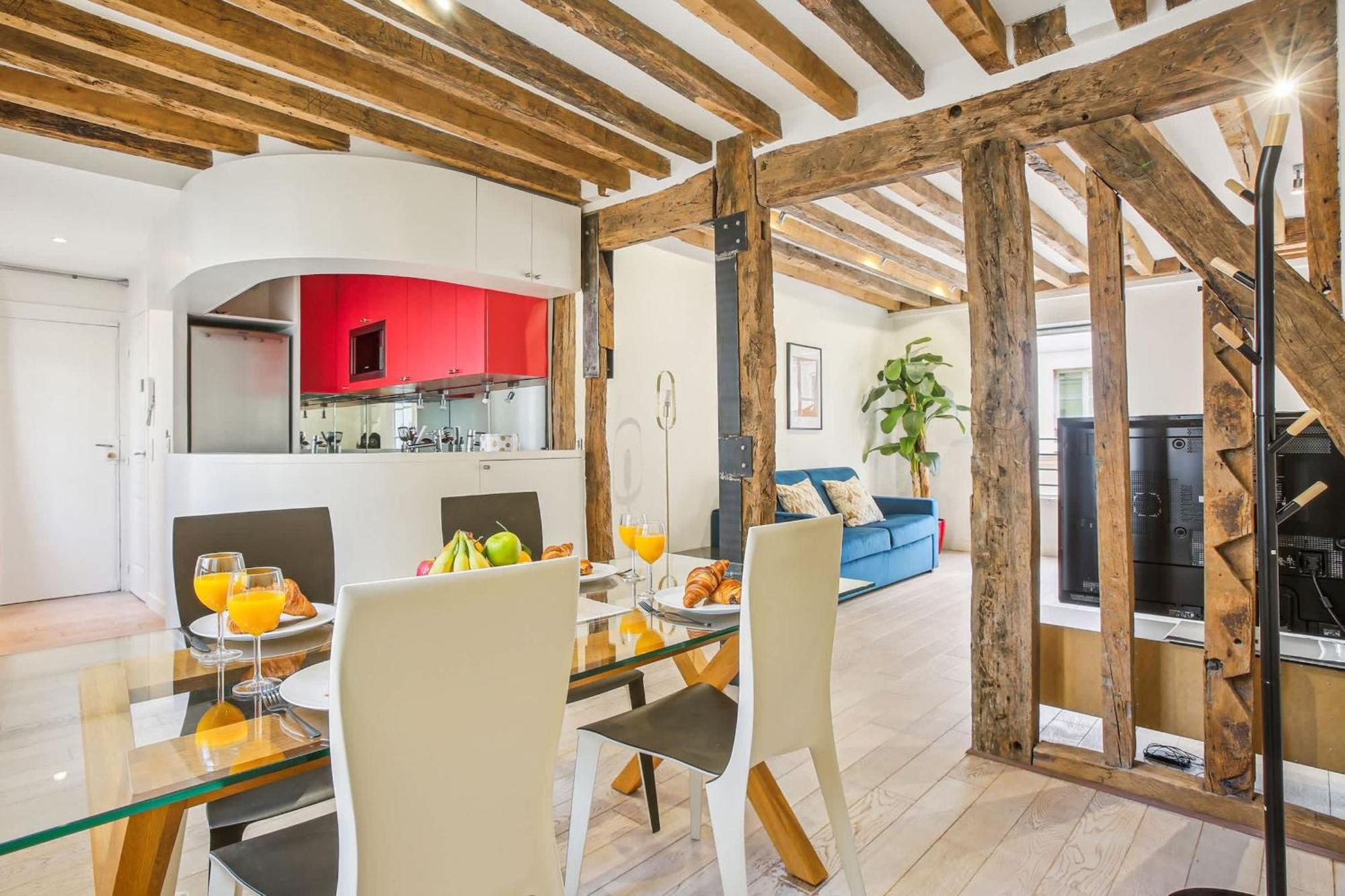 Apartment Spacious 1br In The Heart Of & Pompidou